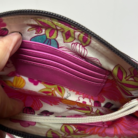 Brighton Beautiful Pink leather crossbody bag with bag charms - Picture 11 of 13